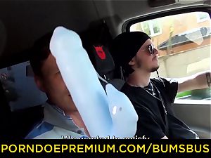 donks BUS - big-titted light-haired babe gets boinked in the van
