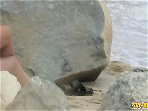 fledgling Beach stunning panty swimsuit nubile - voyeur video